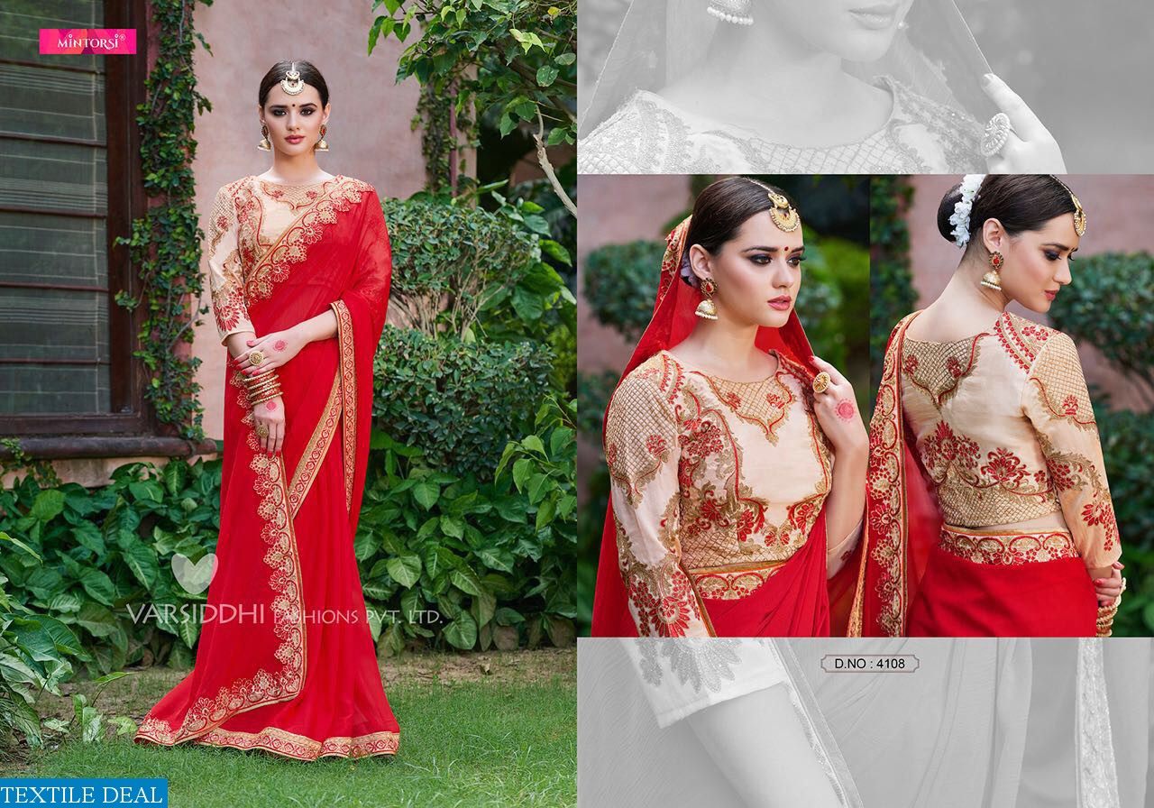 Mintorsi 4101 Series Wholesale Festival Ethnic Saree